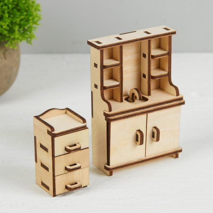 Набор деревянной мебели для кукол «Ванная» Набор деревянной мебели для кукол «Ванная»