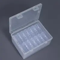 Органайзер для хранения мелочей, 14 баночек, 15.7&times;11.7&times;7.2 см, прозрачный