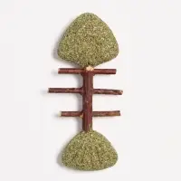 Игрушка для кошек из прессованной кошачьей мяты &laquo;Рыба&raquo;, 8.5 см, скелет из мататаби