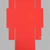 Коробка самосборная с лентой, 15&times;15&times;5 см, красная