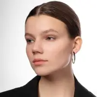 Серьги набор 8 пар «Ночь» кольца, цвет чёрно-белый в золоте, d=4 Серьги набор 8 пар «Ночь» кольца, цвет чёрно-белый в золоте, d=4