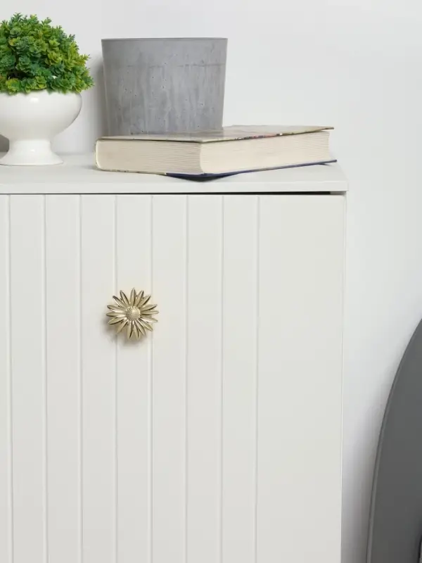 Ручка-кнопка CAPPIO PRO &laquo;Ромашка&raquo; 52&times;52 мм, цвет золото