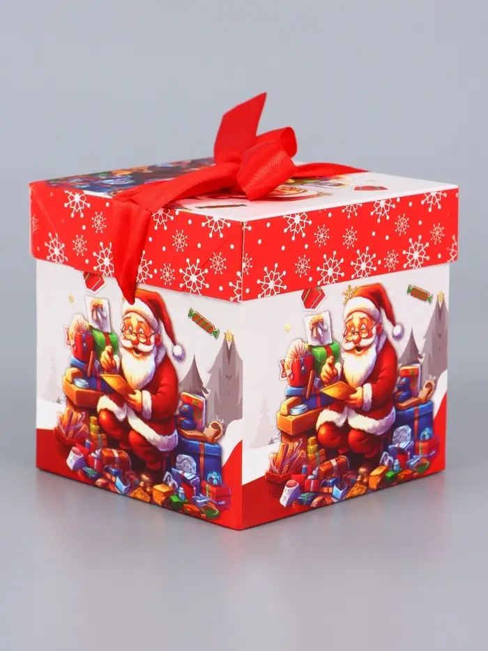 Коробка Самосборная "Колокольчики" 10х10х10 см 9594037
