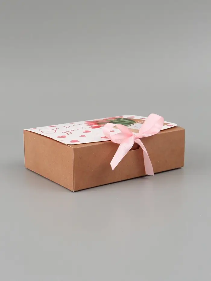 Коробка подарочная складная двухсторонняя, упаковка, &laquo;От всей души&raquo;, 16.5&times;12&times;5 см