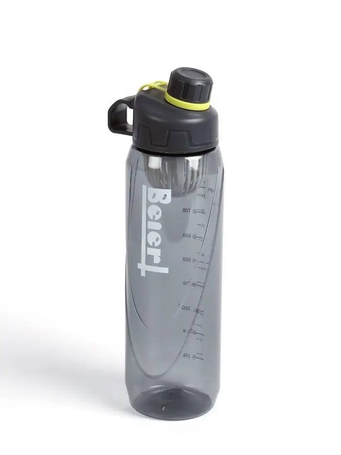 Бутылка для воды SPORT, 1 л, чёрная