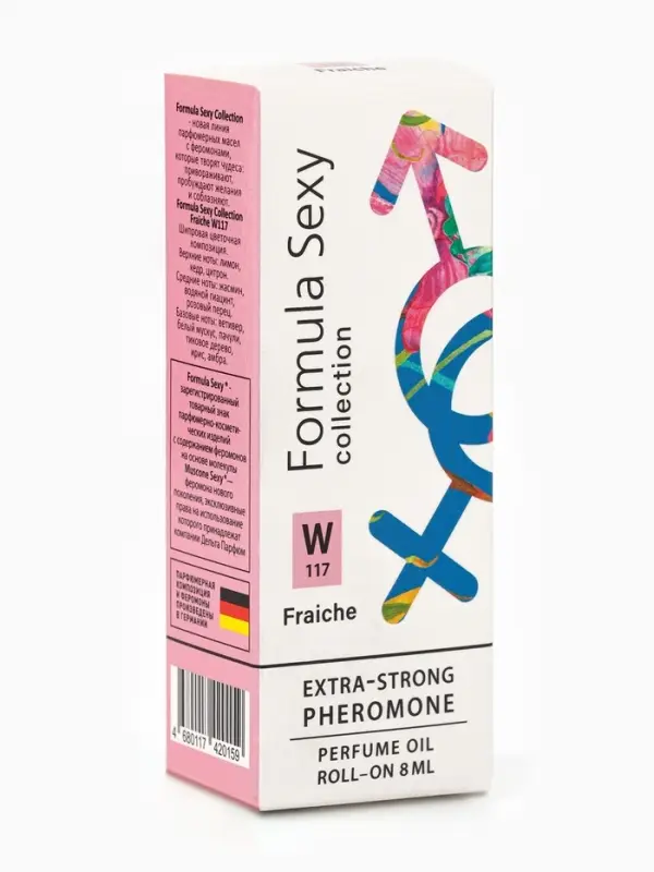 Парфюмерное масло женское с феромонами Formula Sexy Collection Fraiche W117, 8 мл (по мотивам Chance Eau Fraiche (Chanel)