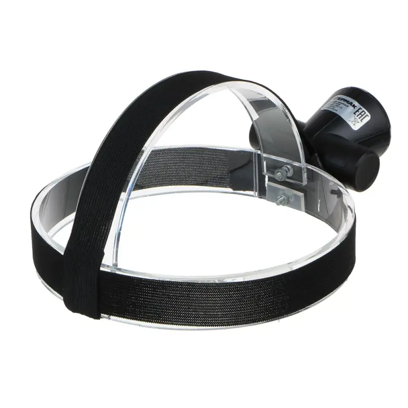 Фонарь налобный тм ЕРМАК, 1 LED, 3 Вт, 8х6х6,2 см, 2 режима, 1200мАч, USB кабель, пластик