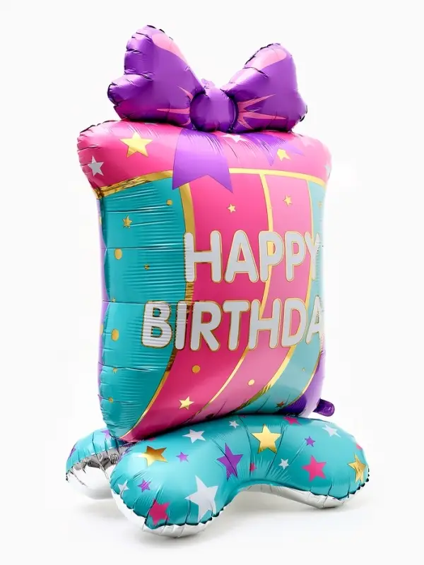 Воздушные шары фольгированны "Happy birthday", набор 5 штук