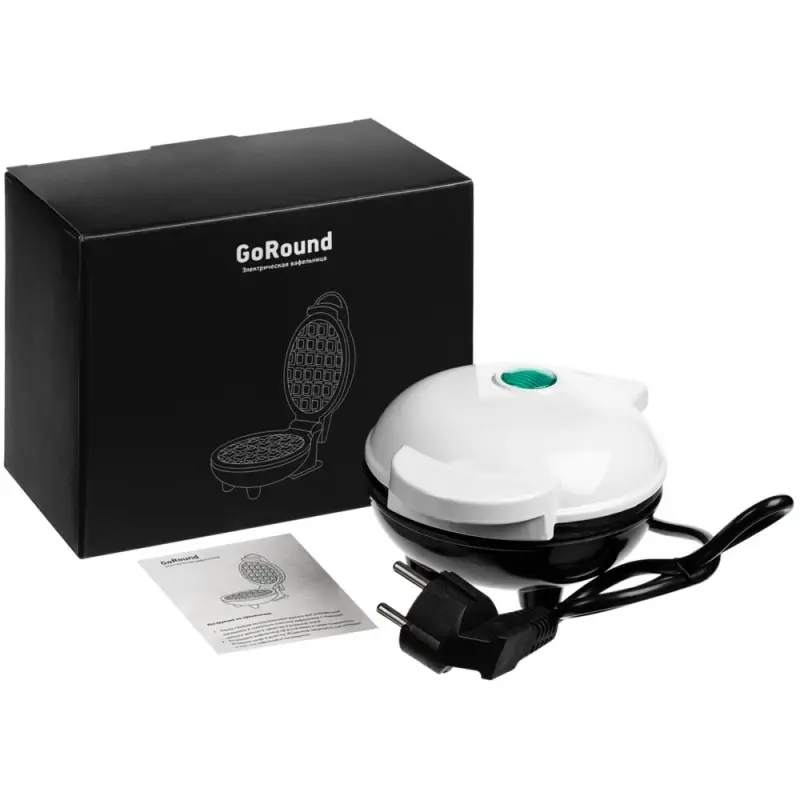 Электрическая вафельница GoRound, белая Электрическая вафельница GoRound, белая
