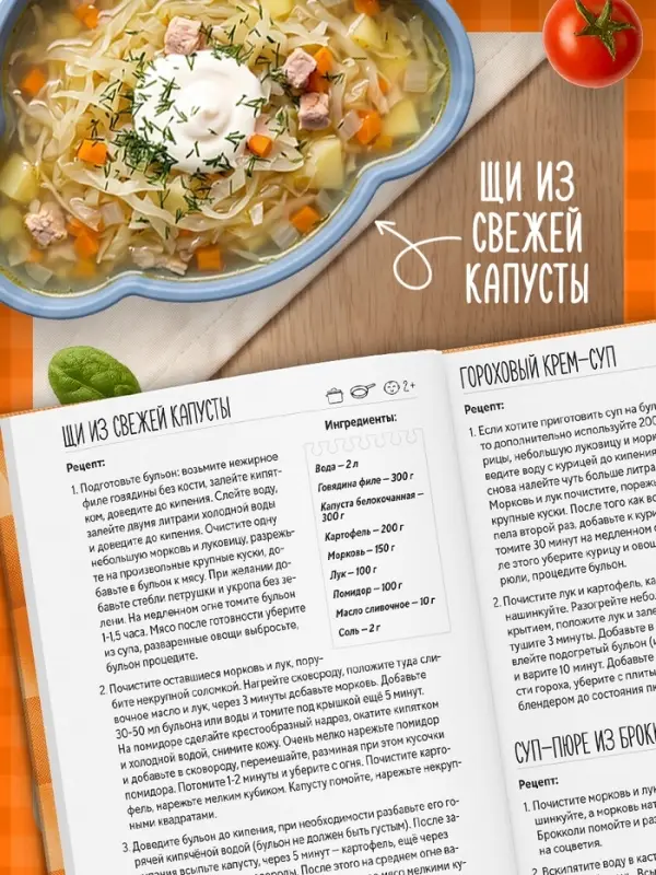 Книга &laquo;Чем накормить ребёнка?&raquo;, 250+ рецептов, 160 стр.
