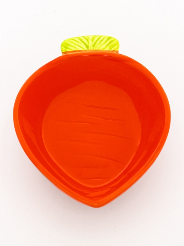 Миска керамическая для грызунов  Миска керамическая для грызунов "Морковь" 10 х 13 х 3,8 см