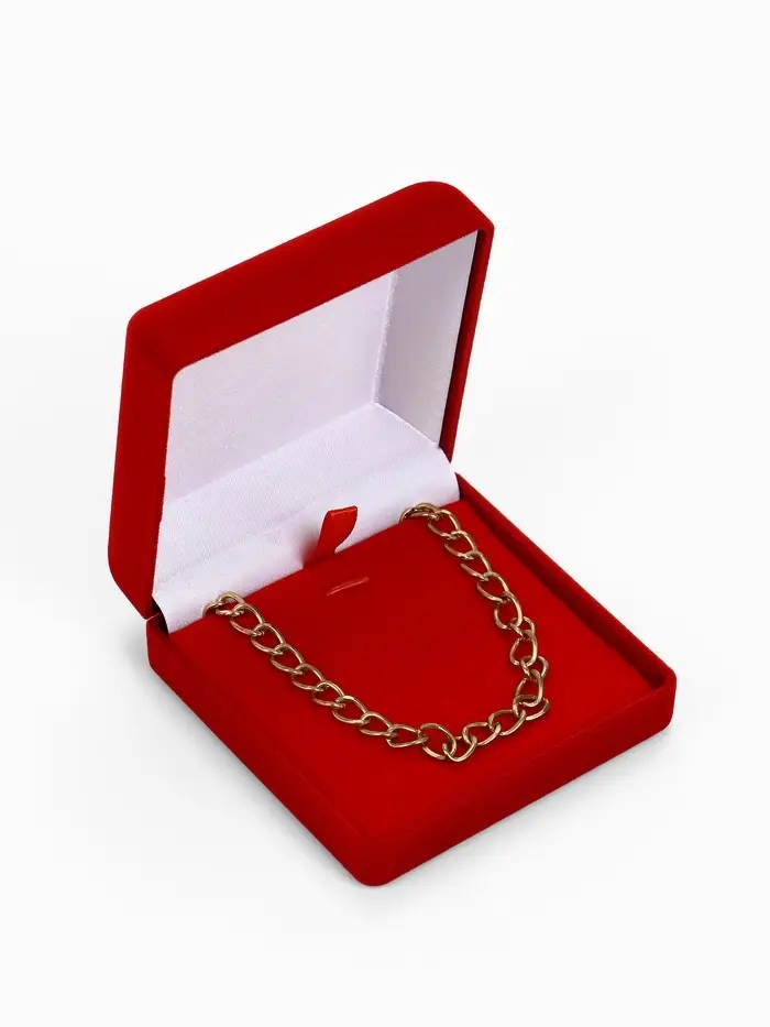 Футляр под набор украшений &laquo;Классика&raquo;, бархатный, 9&times;9 см, красный