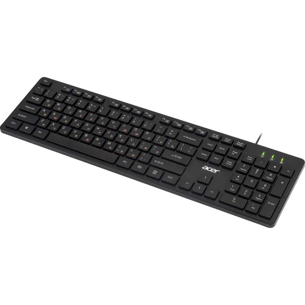 Клавиатура Acer OKW122 черный USB (ZL.KBDEE.00C)
