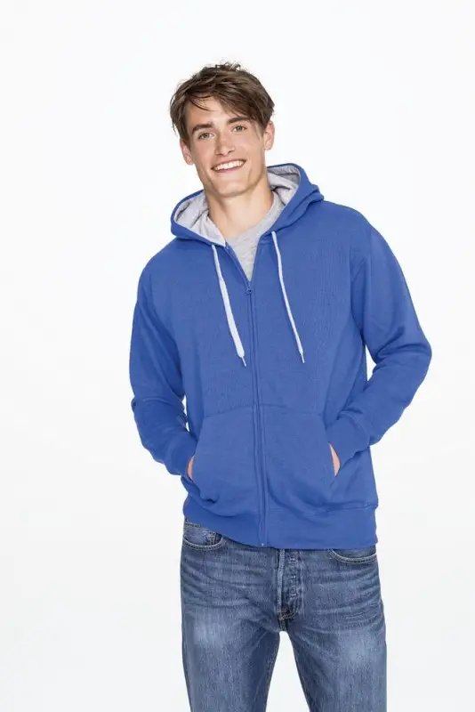 Толстовка мужская на молнии Soul men 290 с контрастным капюшоном, темно-синий, размер S Толстовка мужская на молнии Soul men 290 с контрастным капюшоном, темно-синий, размер S