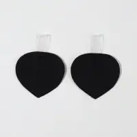 Пяткоудерживатели с петелькой, 5.8&times;4.4 см, чёрные