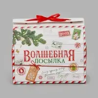 Коробка для кондитерских изделий &laquo;Волшебная посылка&raquo;, 10 &times; 18 &times; 14 см