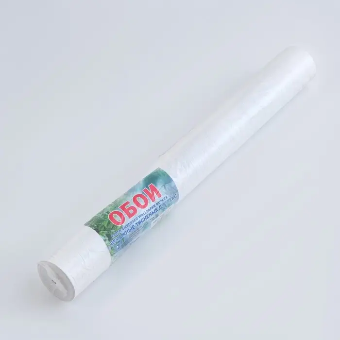 Бумажные обои &laquo;Аккорд 212-00&raquo;, 0.53&times;10.05 м, белые