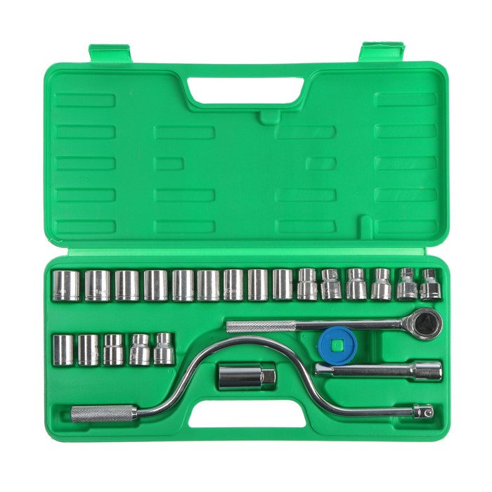 Набор инструментов в кейсе ТУНДРА, автомобильный, 1/2 Набор инструментов в кейсе ТУНДРА, автомобильный, 1/2", 25 предметов