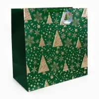 Подарочный пакет «Новогодний», зелёный 40 × 40 × 40 см Подарочный пакет «Новогодний», зелёный 40 × 40 × 40 см