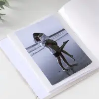 Фотоальбом на 40 фото 10х15 см "Подарки и снеговик" в коробке тисн.золото 4,7х14х17 см