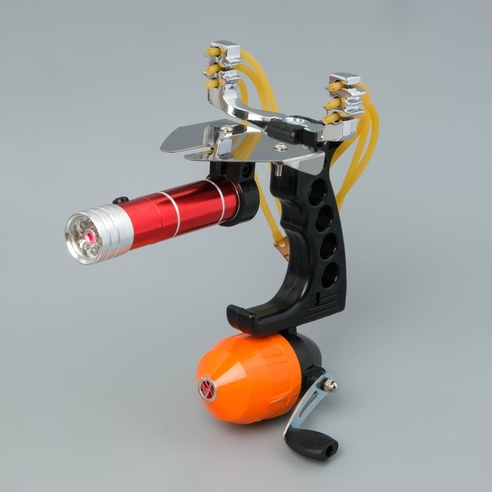 Рогатка рыболовная, 2 жгута, 2 стрелы, с лазерным целеуказателем Рогатка рыболовная, 2 жгута, 2 стрелы, с лазерным целеуказателем