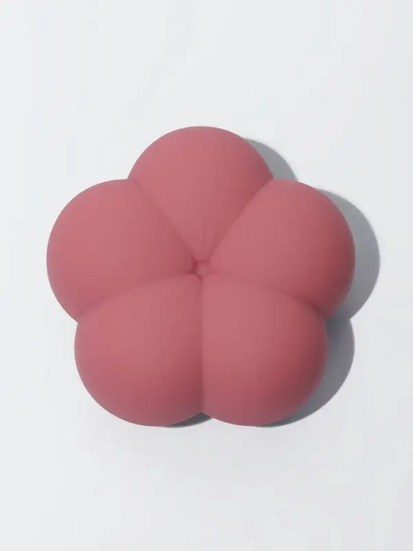 Расчёска массажная &laquo;Цветок&raquo;, 8.5&times;4 см, розовая