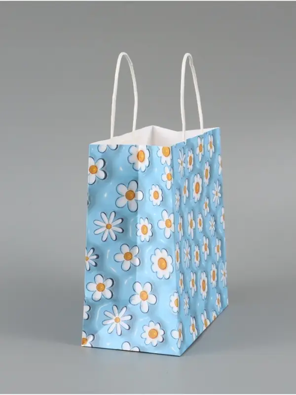 Пакет подарочный &laquo;Ромашки&raquo;, 22 х 22 х 11 см