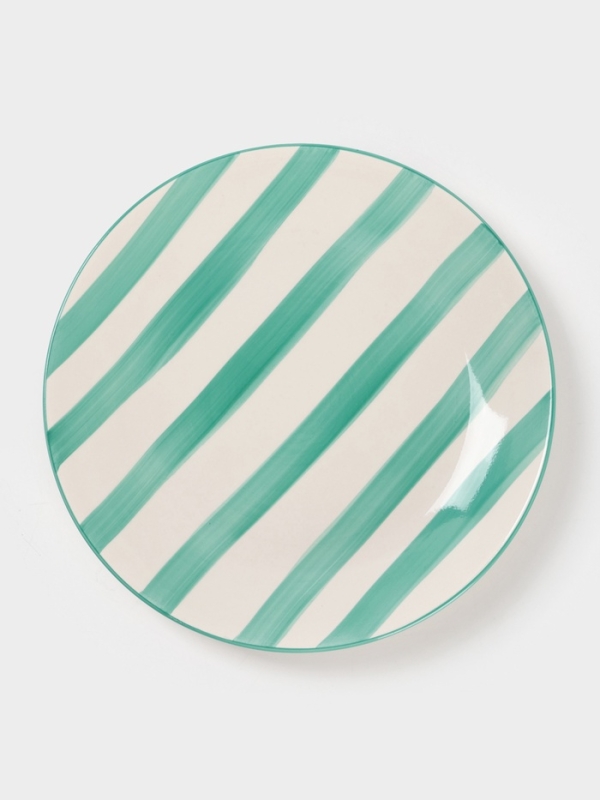 Тарелка Доляна "Райе" 19см, 19,5х2, цвет зеленый