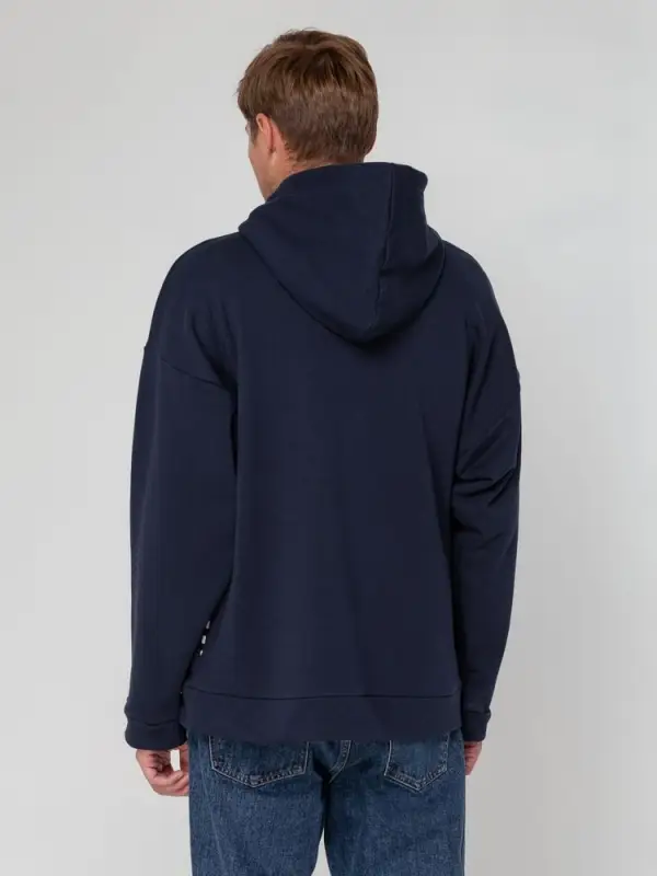 Худи унисекс оверсайз Seamark, темно-синее, размер XS/S Худи унисекс оверсайз Seamark, темно-синее, размер XS/S