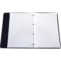 Тетрадь со сменным блоком А4,120л,Infolio Study,Quote,иск.кож,черный,N3823