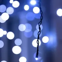 Гирлянда &laquo;Бахрома&raquo; 50&times;0.7 м, IP44, УМС, тёмная нить, 900 LED, свечение белое, 220 В