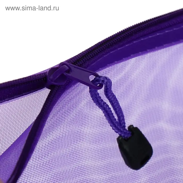 Папка-конверт на молнии А4, Calligrata &laquo;Сеточка&raquo;, МИКС