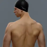 Шапочка для плавания взрослая ONLYTOP Swim, силиконовая, обхват 54-60 см