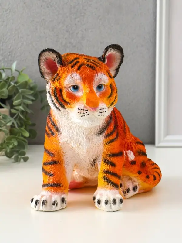 Копилка Копилка "Тигр сидячий" оранжево-коричневый 23х15,5х23 см