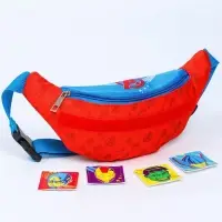 Сумка поясная детская для мальчика, 25&times;6&times;13 см, Мстители