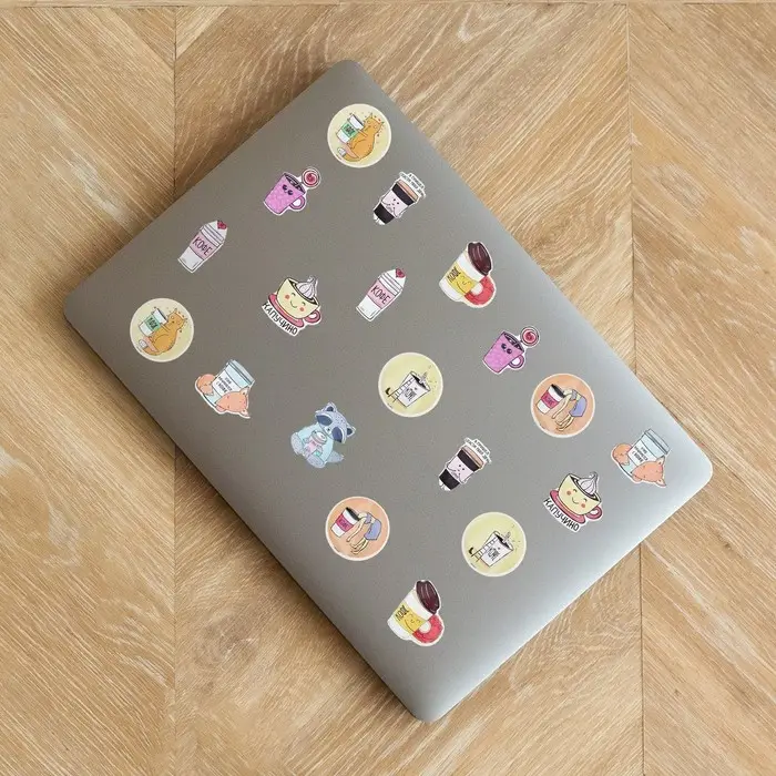 Наклейки-стикеры «Я люблю кофе», 7×7 см, набор 10 шт.