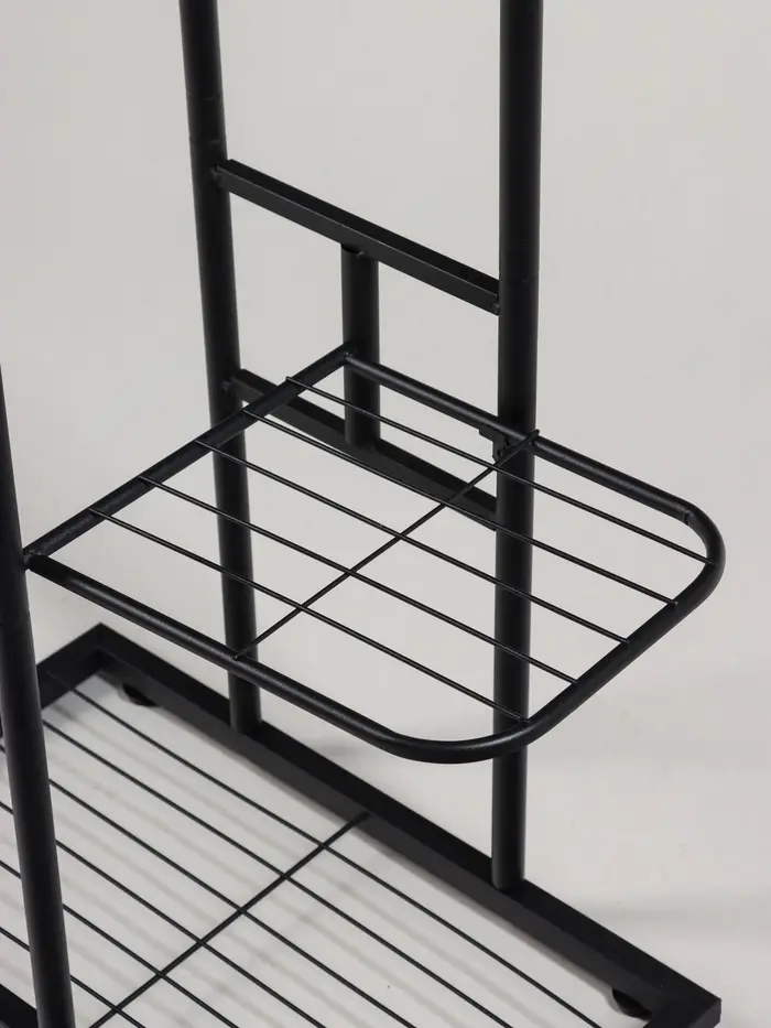 Подставка для цветов Greengo, 3 полки, 43&times;22&times;57 см, напольная, металл, чёрная