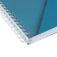 Тетрадь с тв/обл 120л А4 кл Hatber "Color Line", на гребне, многоцв, перфорац, S-touch