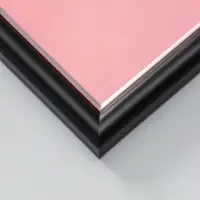 Фоторамка для фото 30х40 см "Oframe", пластик, чёрный с серебром, (пластиковый экран)