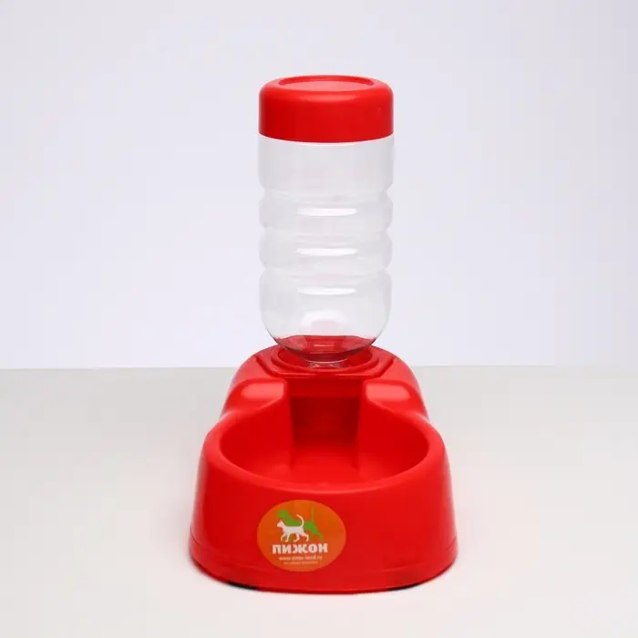 Автопоилка малая со съёмной бутылкой, 260 мл, красная Автопоилка малая со съёмной бутылкой, 260 мл, красная