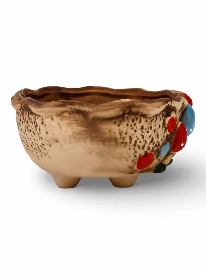 Декоративный горшок для цветов &laquo;Грибы&raquo;, 15&times;11&times;6 см, керамический, Greengo