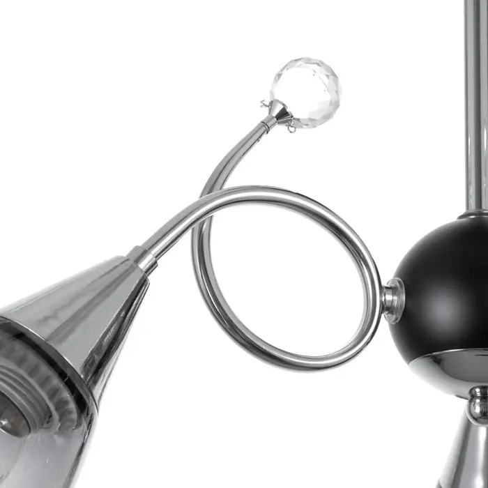 Светильник потолочный BayerLux &laquo;Марианна&raquo;, 3&times;Е27 40 Вт, чёрный, 69&times;69&times;32.5 см