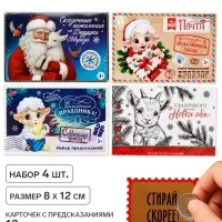 Предсказания в конверте &laquo;Новый год 2027&raquo;, набор 4 шт., 8&times;12 см
