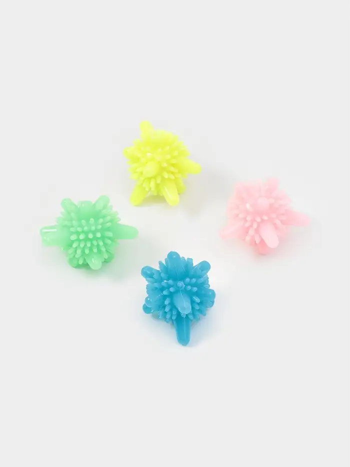 Шарики для стирки белья Доляна, d=6 см, 4 шт., МИКС