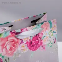 Пакет подарочный крафтовый квадратный, упаковка, «С нежной любовью», 14 х 14 х 9 см Пакет подарочный крафтовый квадратный, упаковка, «С нежной любовью», 14 х 14 х 9 см