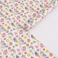 Бумага упаковочная глянцевая &laquo;Единорожки&raquo;, 70&times;100 см, 1 лист