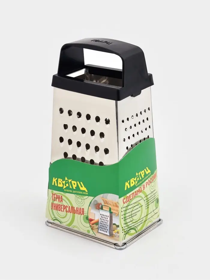 Тёрка Доляна, 4 грани, 11&times;8.5&times;22 см, металл, МИКС