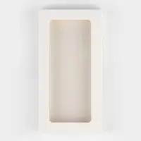 Коробка для шоколада «Белая», с окном, 16.4 х 8.4 х 1.7 см