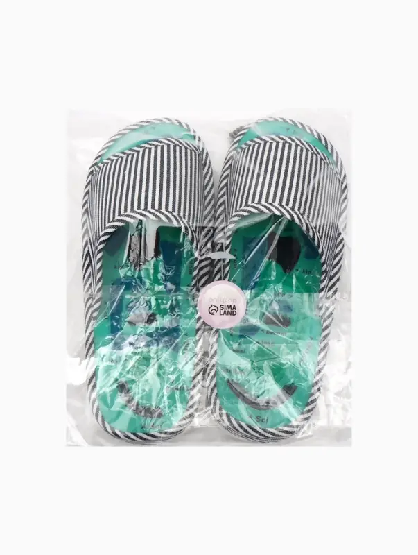 Массажёр для ног, тапочки, пара, 28 см, размер 39-43, синий