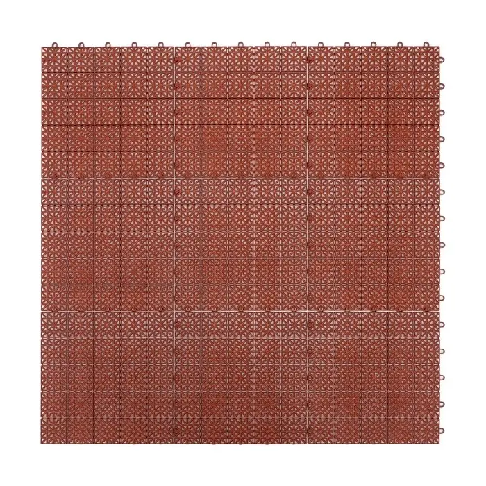 Универсальное покрытие для садовых дорожек ERFOLG H&G, 33&times;33 см, набор 9 шт., цвет терракот